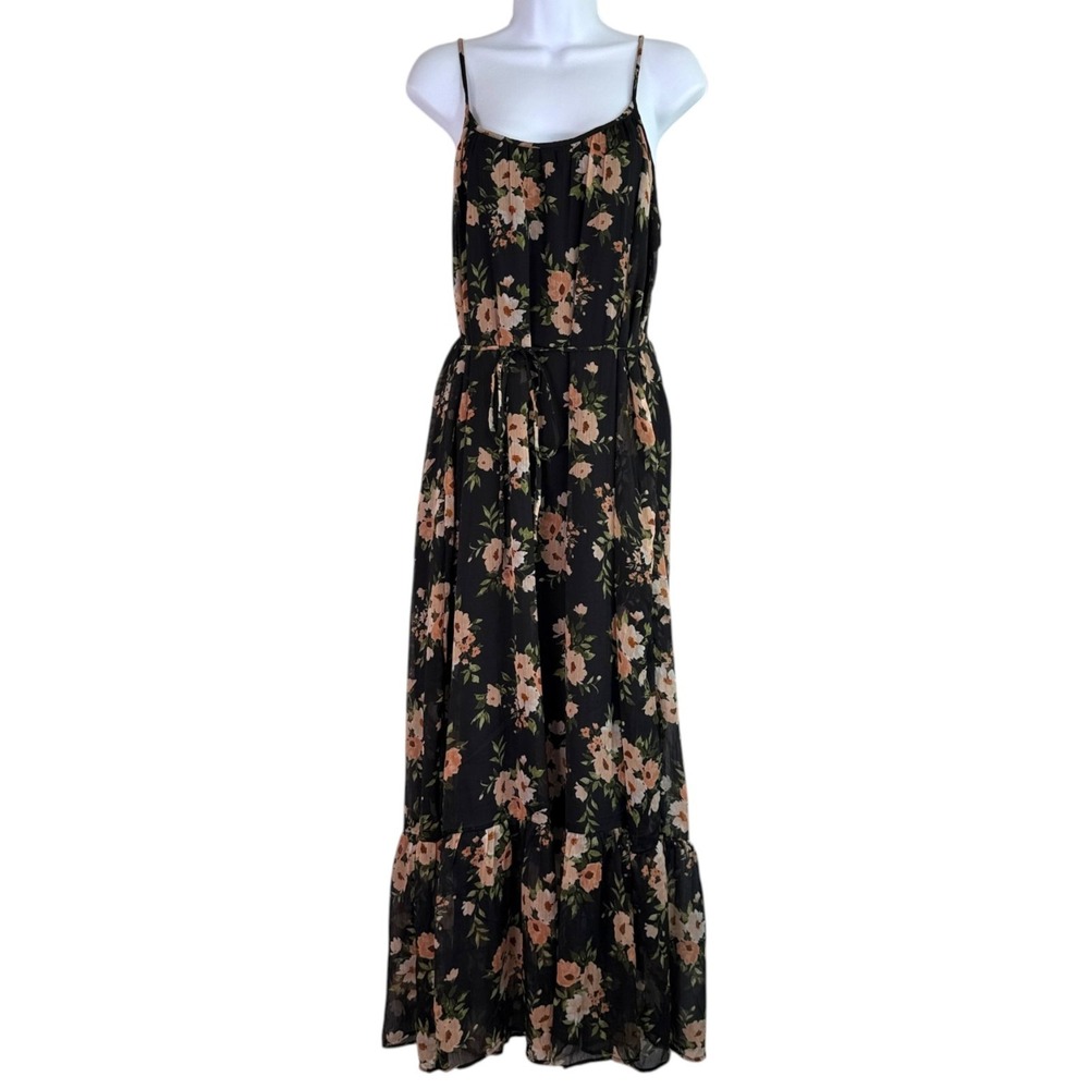 Old Navy The Occasion Floral Maxi Dress Sz L Whimsigoth Fairy Grunge Cottage - Picture 2 of 7